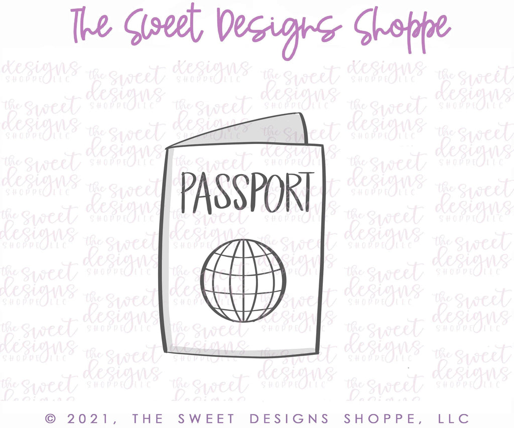 Cookie Cutters - Passport - Cookie Cutter - The Sweet Designs Shoppe - - ALL, Cookie Cutter, Promocode, transportation, travel