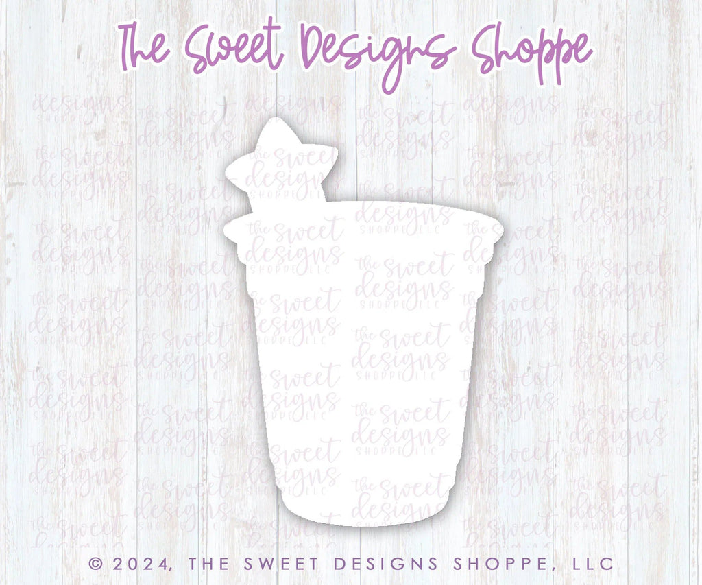 Cookie Cutters - Patriotic Red Cup - Cookie Cutter - The Sweet Designs Shoppe - TSDS - - 4th,4th July,4th of July,ALL,Birthday,Cookie Cutter,Food and Beverage,Food beverages,happybirthdday,Party,Patriotic,pool party,Promocode,USA