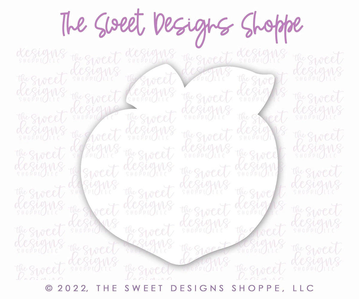 Cookie Cutters - Peach - Cookie Cutter - The Sweet Designs Shoppe - TSDS - - ALL,Cookie Cutter,Food,Food and Beverage,Food beverages,fruit,fruits,Fruits and Vegetables,Lady Milk Stache,Lady MilkStache,LadyMilkStache,Promocode,STL,Vegetable