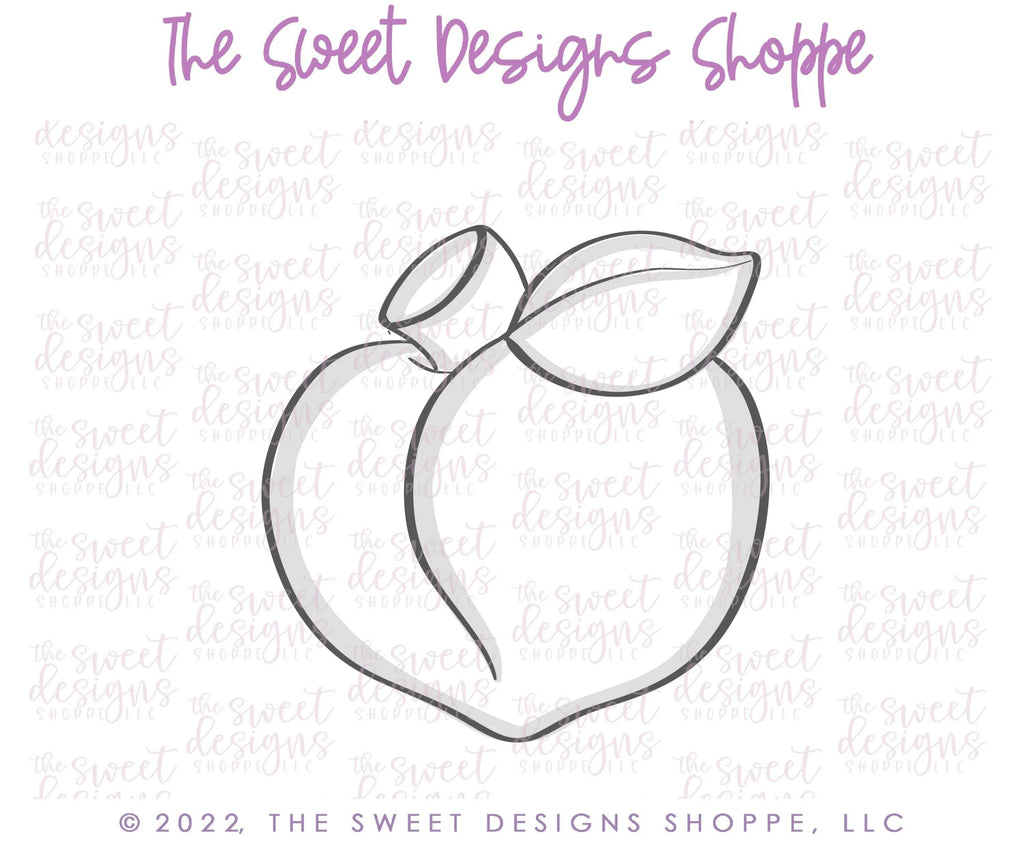 Cookie Cutters - Peach - Cookie Cutter - The Sweet Designs Shoppe - TSDS - - ALL,Cookie Cutter,Food,Food and Beverage,Food beverages,fruit,fruits,Fruits and Vegetables,Lady Milk Stache,Lady MilkStache,LadyMilkStache,Promocode,STL,Vegetable
