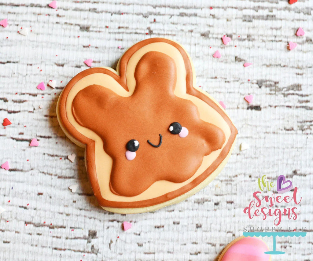 Cookie Cutters - Peanut Butter Bread v2- Cookie Cutter - The Sweet Designs Shoppe - - ALL, Bread, Cookie Cutter, Cute couple, Cute Couples, Food, Food & Beverages, Food and Beverage, Promocode, Valentines