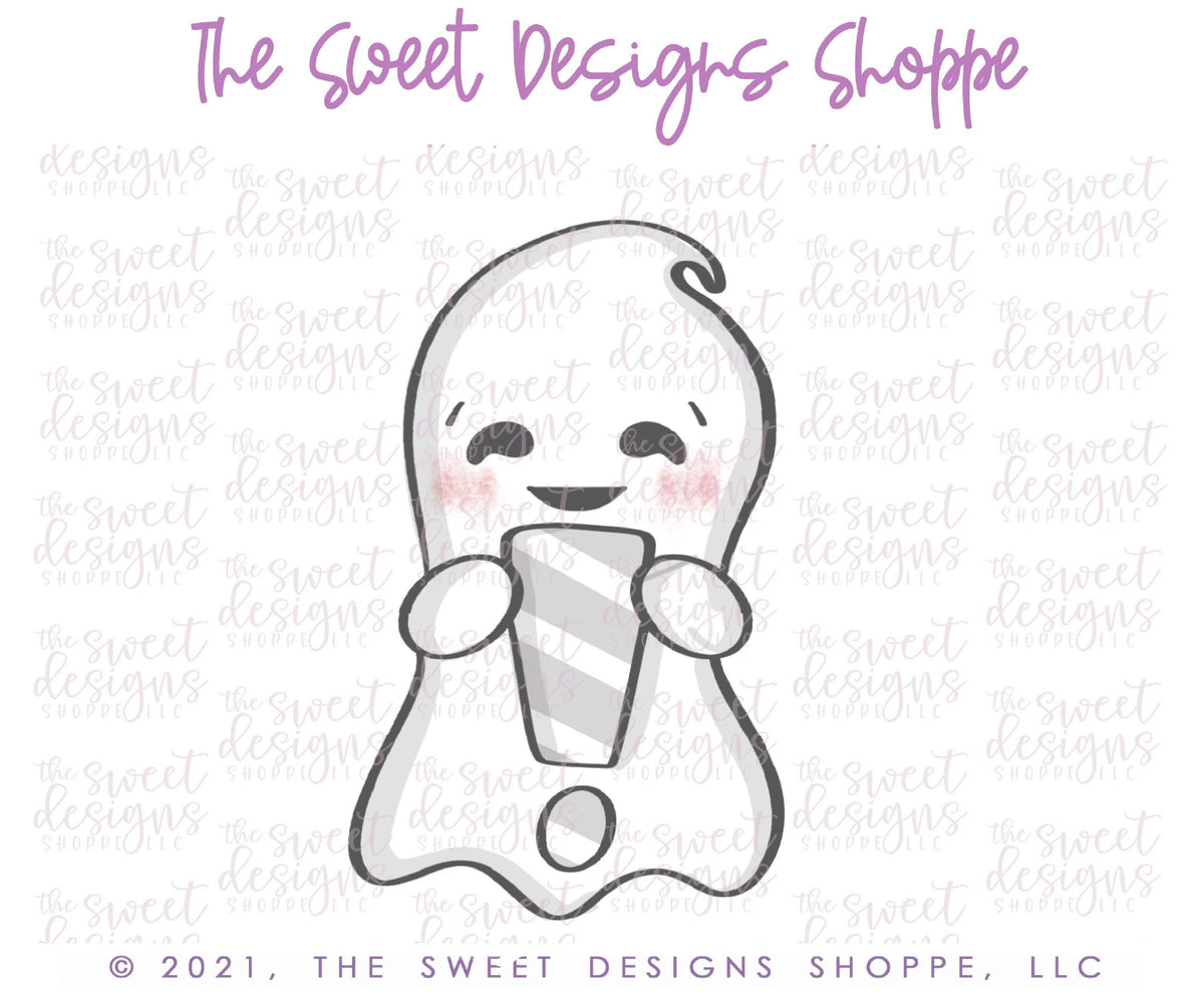 Cookie Cutters - Peeking Ghost! - Cookie Cutter - The Sweet Designs Shoppe - TSDS - - ALL,Boo,Cookie Cutter,Ghost,halloween,Promocode,STL