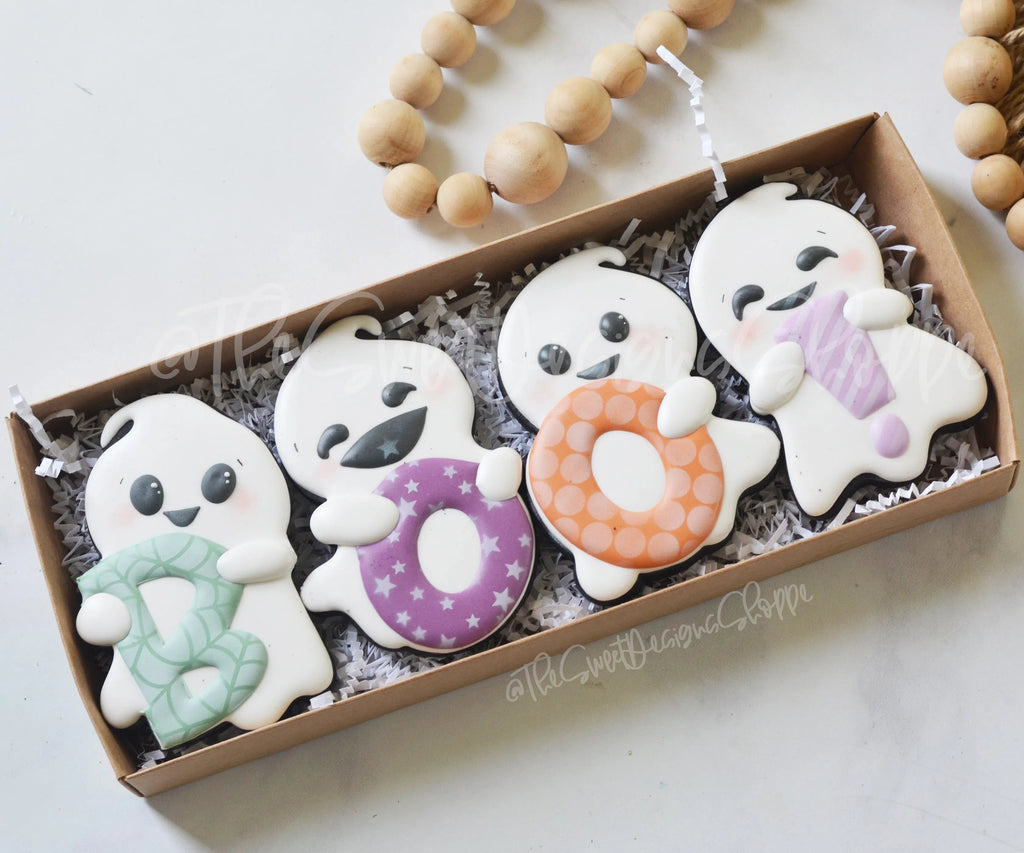 Cookie Cutters - Peeking Ghosts BOO Set - Cookie Cutters - The Sweet Designs Shoppe - TSDS - - ALL,Cookie Cutter,halloween,Halloween set,Halloween Sets,Mini Sets,Promocode,regular sets,set
