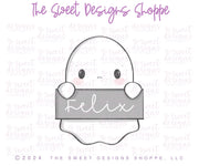 Cookie Cutters - Peeking Plaque Ghost - Cookie Cutter - The Sweet Designs Shoppe - TSDS - - ALL,Cookie Cutter,halloween,Promocode,STL