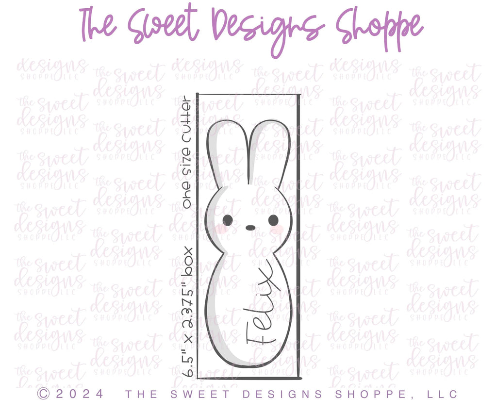 Cookie Cutters - Peeps Long and Skinny - Cookie Cutter - Sweet Designs Shoppe - One Size (5-3/4" Tall x 2" Wide) - ALL, Animal, Animals, Animals and Insects, Cookie Cutter, easter, Easter / Spring, peep, peeps, Promocode