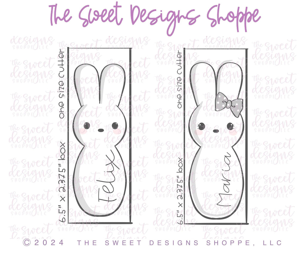 Cookie Cutters - Peeps Long and Skinny Cookie Cutters Set - Set of 2 - Cookie Cutters - The Sweet Designs Shoppe - TSDS - - ALL,Animal,Animals,Animals and Insects,bunny,Cookie Cutter,Easter,Easter / Spring,Mini Sets,Promocode,regular sets,set,STL