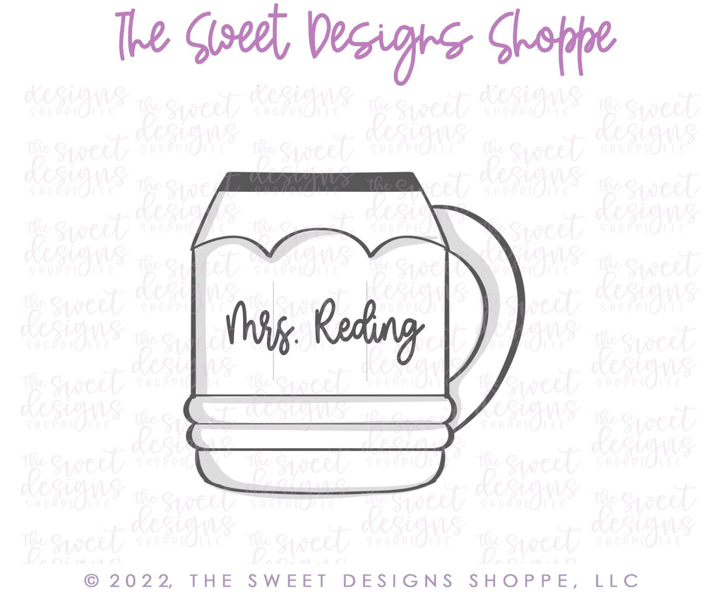 Cookie Cutters - Pencil Mug - Cookie Cutter - The Sweet Designs Shoppe - - ALL, back to school, Coffee, kids, Kids / Fantasy, mug, mugs, Promocode, School, School / Graduation, school supplies, Teacher, Teacher Appreciation