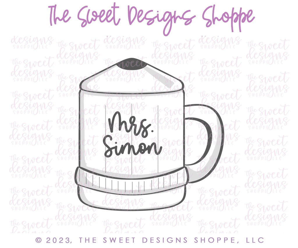 Cookie Cutters - Pencil Mug with Cap - Cookie Cutter - The Sweet Designs Shoppe - TSDS - - ALL,back to school,Coffee,kids,Kids / Fantasy,mug,mugs,Promocode,School,School / Graduation,school supplies,Teacher,Teacher Appreciation