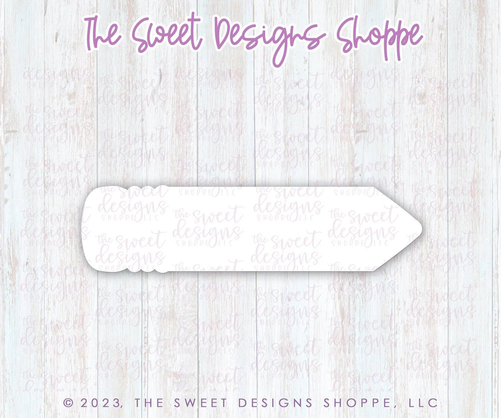 Cookie Cutters - Pencil Plaque 7.75" x 2" - Cookie Cutter - The Sweet Designs Shoppe - TSDS - - ALL,back to school,Cookie Cutter,Plaque,Plaques,PLAQUES HANDLETTERING,Promocode,School,School / Graduation,school supplies,Teacher,Teacher Appreciation
