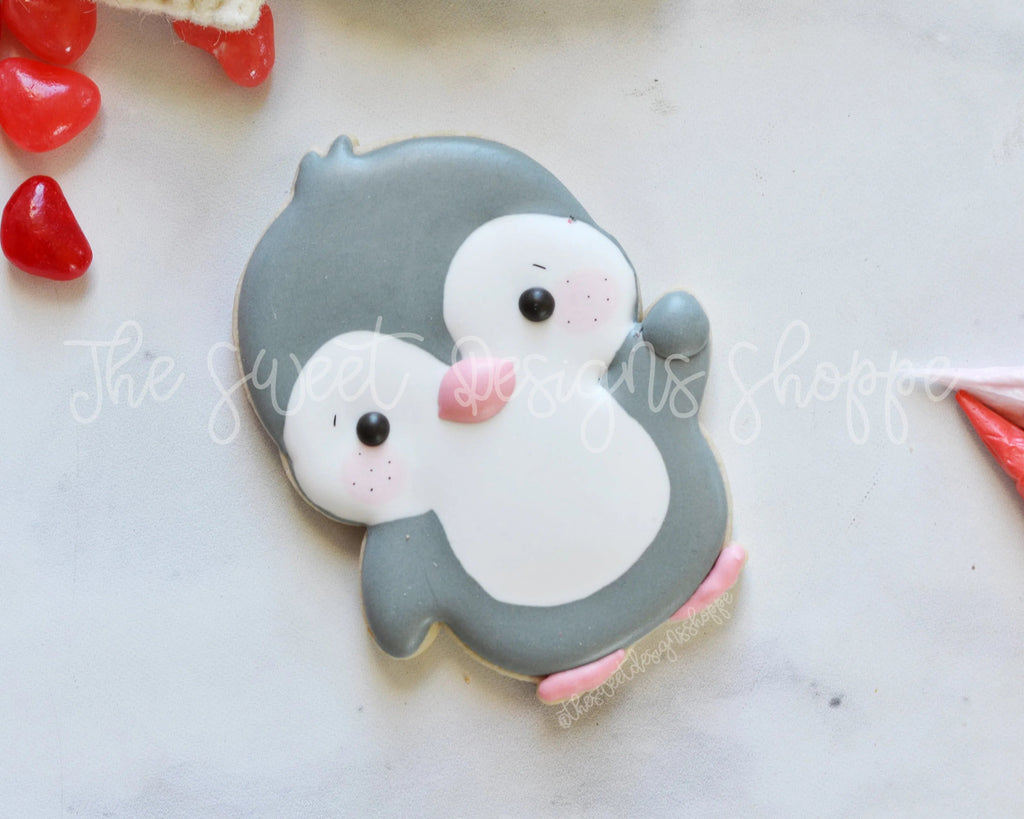 Cookie Cutters - Penguin with Balloon - Cookie Cutter - Sweet Designs Shoppe - - ALL, Animal, Animals, Animals and Insects, Christmas, Christmas / Winter, Cookie Cutter, Promocode, valentine, valentines, Winter