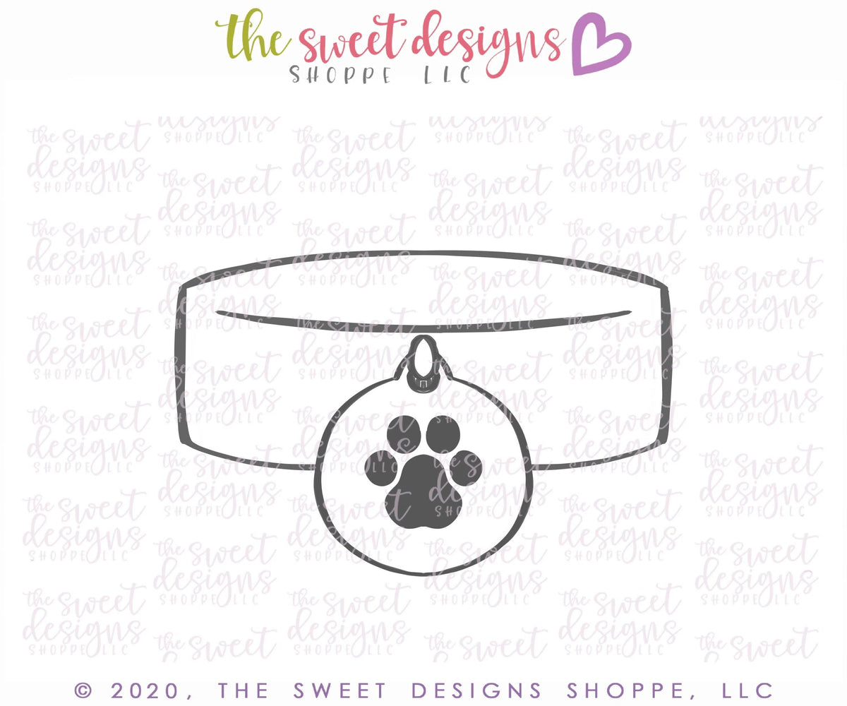 Cookie Cutters - Pet Collar - Cookie Cutter - The Sweet Designs Shoppe - TSDS - - Accesories,Accessories,accessory,ALL,Animal,Animals,Animals and Insects,Cookie Cutter,dog,pet,Promocode,STL