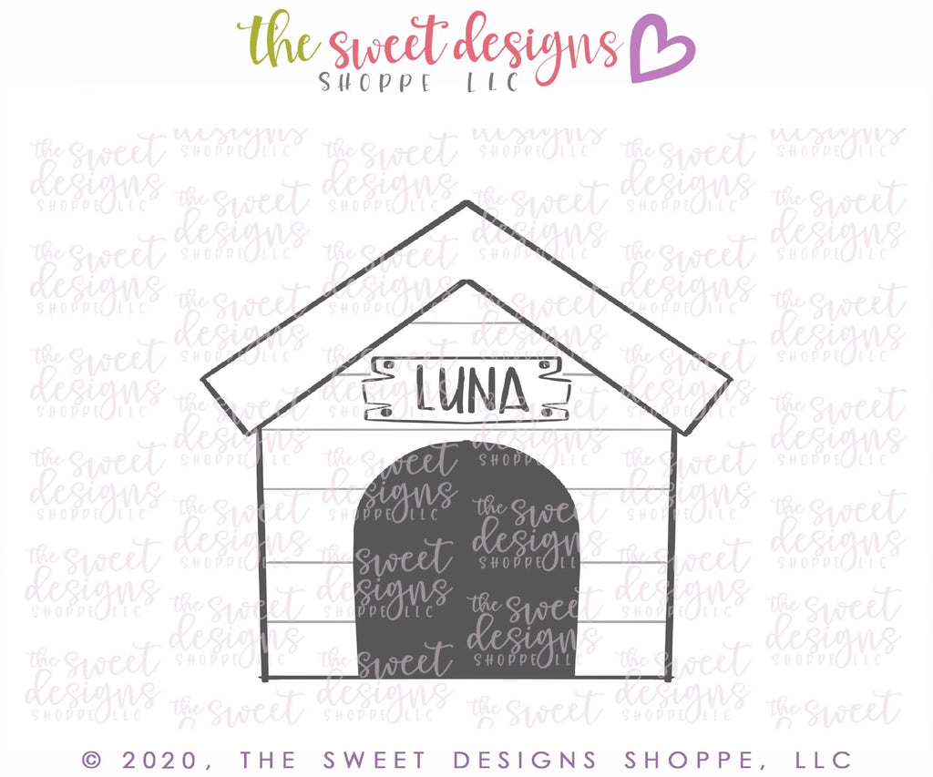 Cookie Cutters - Pet House - Cookie Cutter - The Sweet Designs Shoppe - TSDS - - ALL,Animal,animal plaque,Animals,Animals and Insects,Cookie Cutter,dog,home,house,Misc,Miscelaneous,Miscellaneous,pet,Promocode,STL