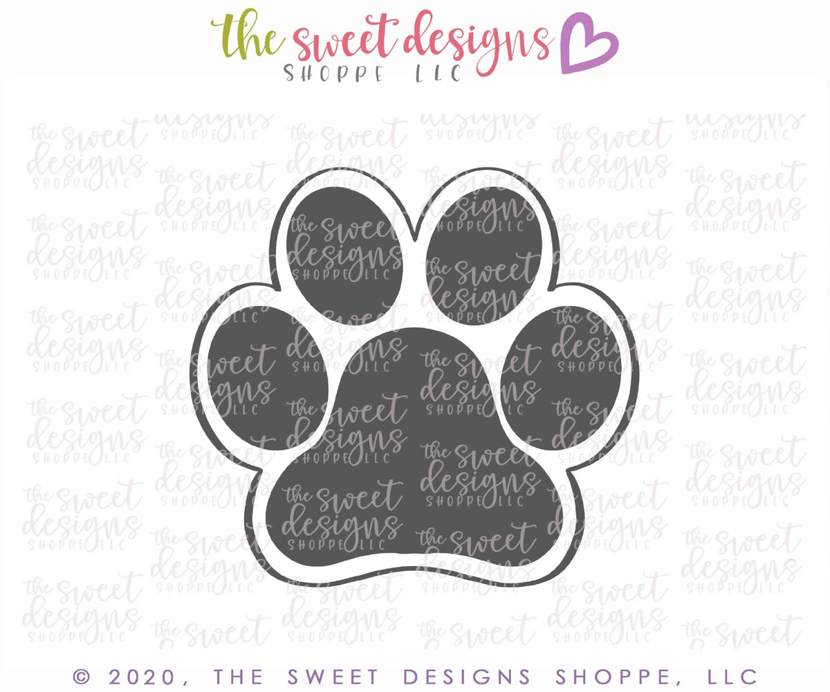 Cookie Cutters - Pet Paw - Cookie Cutter - The Sweet Designs Shoppe - TSDS - - ALL,Animal,Animals,Animals and Insects,Cookie Cutter,dog,pet,Promocode,STL