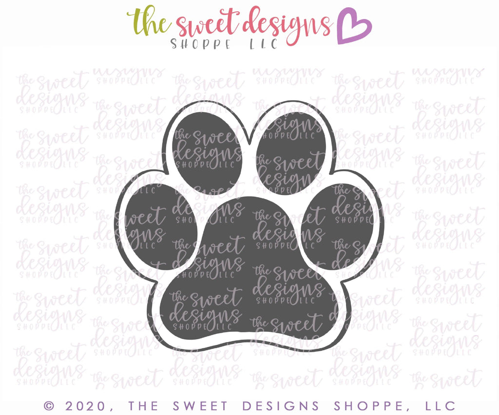 Cookie Cutters - Pet Paw - Cookie Cutter - The Sweet Designs Shoppe - TSDS - - ALL,Animal,Animals,Animals and Insects,Cookie Cutter,dog,pet,Promocode,STL