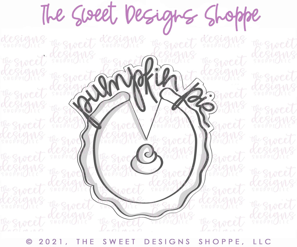 Cookie Cutters - Pie Cookie Sticker - Cookie Cutter - Sweet Designs Shoppe - - ALL, Cookie Cutter, Fall, Fall / Thanksgiving, Food and Beverage, Food beverages, Plaque, Plaques, PLAQUES HANDLETTERING, Promocode, Sweet, Sweets