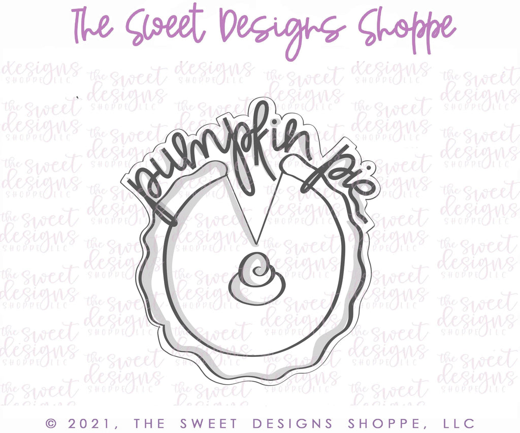 Cookie Cutters - Pie Cookie Sticker - Cookie Cutter - The Sweet Designs Shoppe - - ALL, Cookie Cutter, Fall, Fall / Thanksgiving, Food and Beverage, Food beverages, Plaque, Plaques, PLAQUES HANDLETTERING, Promocode, Sweet, Sweets