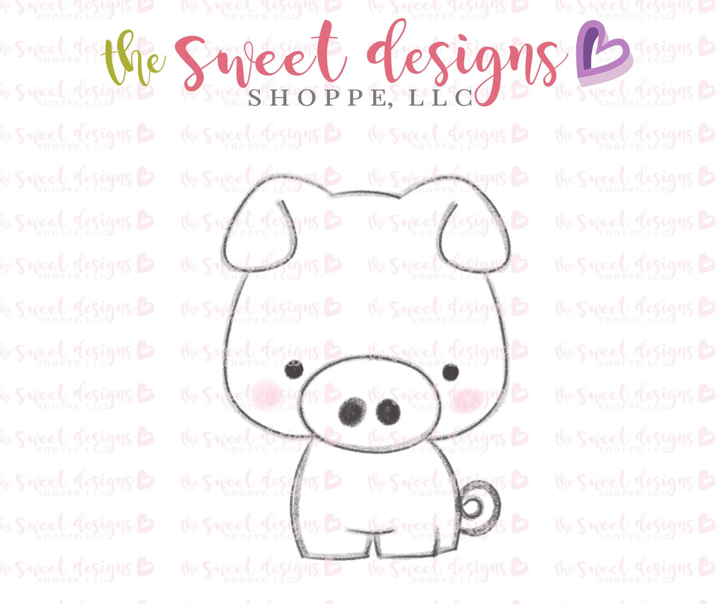 Cookie Cutters - Pig 2019 - Cookie Cutter - The Sweet Designs Shoppe - - ALL, Animal, Barn, Cookie Cutter, Farm, Promocode