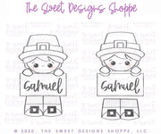Cookie Cutters - Pilgrim Boy Set - Cookie Cutters - The Sweet Designs Shoppe - TSDS - - ALL,Cookie Cutter,Fall / Thanksgiving,Mini Set,Mini Sets,Promocode,regular sets,set,sets,thanksgiving