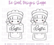 Cookie Cutters - Pilgrim Girl Set - Cookie Cutters - The Sweet Designs Shoppe - TSDS - - ALL,Cookie Cutter,Fall / Thanksgiving,Mini Set,Mini Sets,Promocode,regular sets,set,sets,thanksgiving