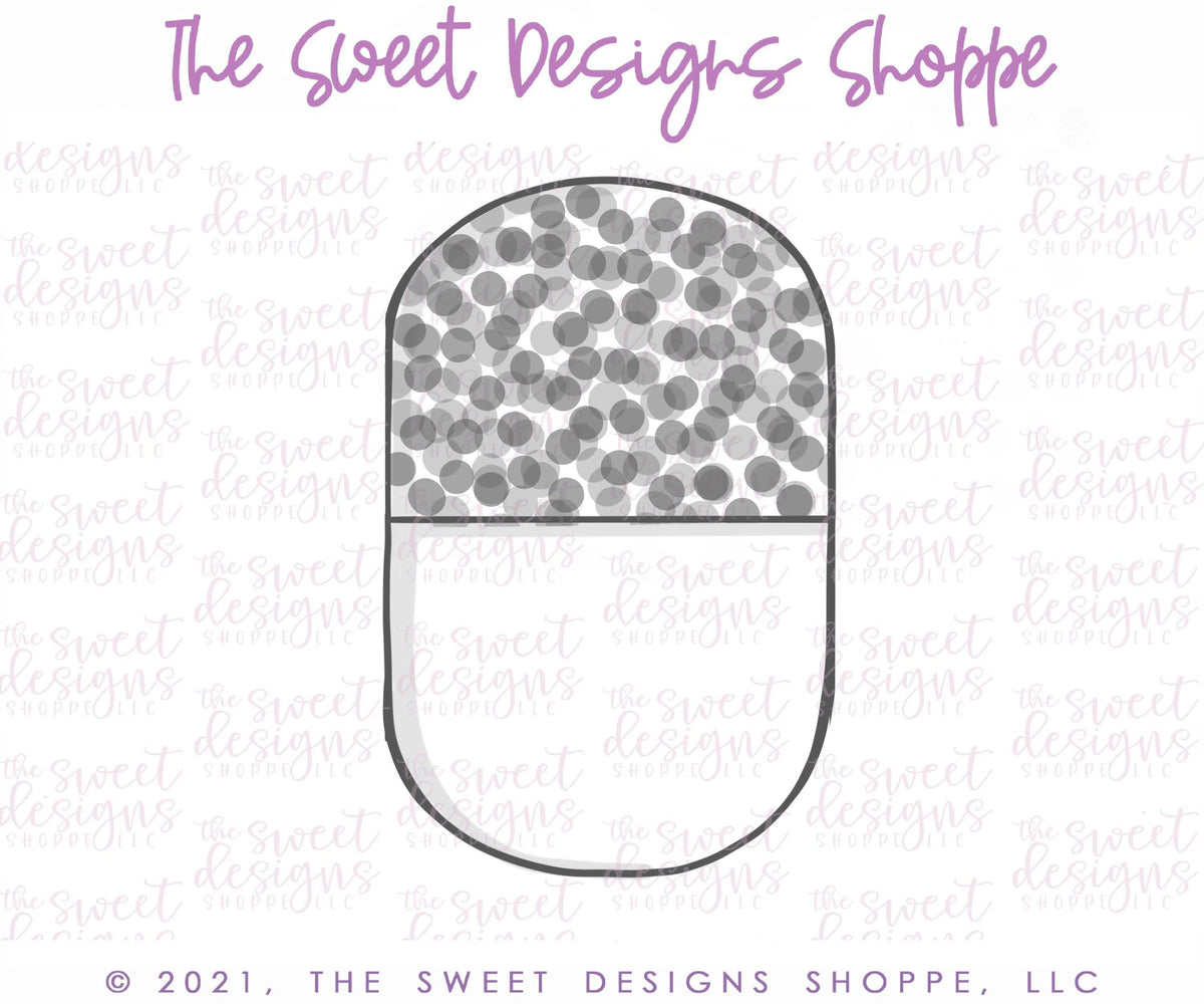 Cookie Cutters - Pill - Cookie Cutter - The Sweet Designs Shoppe - TSDS - - ALL,Cookie Cutter,Doctor,F,MEDICAL,MEDICINE,NURSE,NURSE APPRECIATION,Promocode,STL