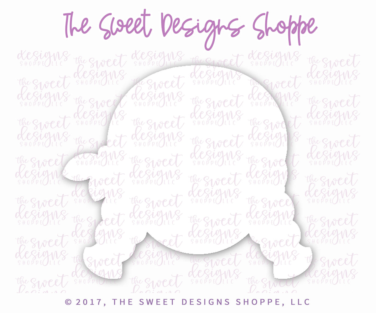 Cookie Cutters - Pirate Girl Face With Bandana - Cookie Cutter - The Sweet Designs Shoppe - TSDS - - ALL,beach,Cookie Cutter,Fantasy,Promocode,STL,summer,under the sea