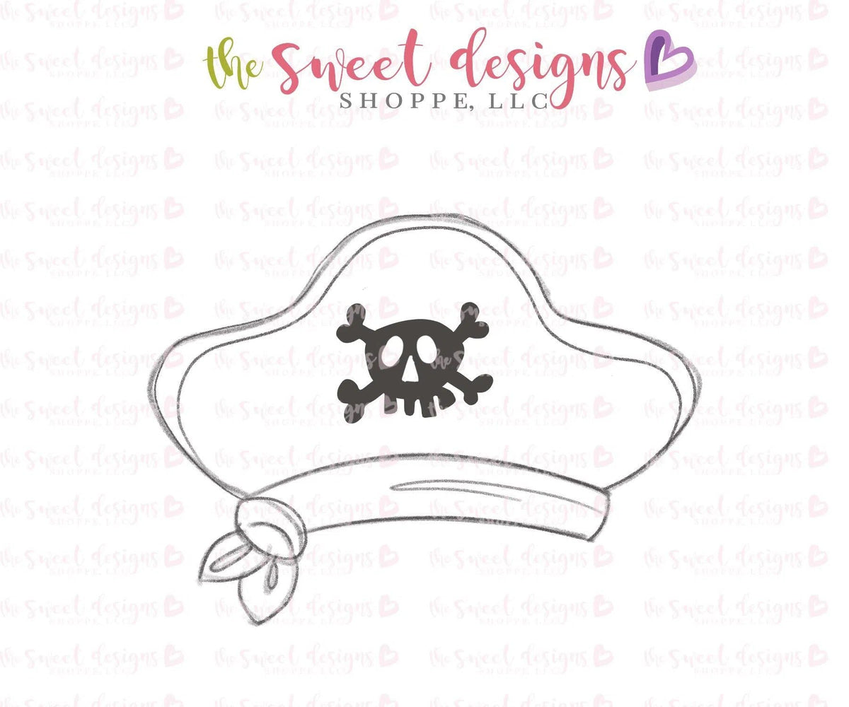 Cookie Cutters - Pirate Hat - Cookie Cutter - The Sweet Designs Shoppe - TSDS - - ALL,beach,Clothing / Accessories,Cookie Cutter,Fantasy,Promocode,STL,summer,under the sea