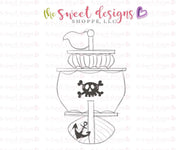 Cookie Cutters - Pirate Ship - Cookie Cutter - The Sweet Designs Shoppe - TSDS - - ALL,beach,Cookie Cutter,Fantasy,Promocode,STL,summer,under the sea