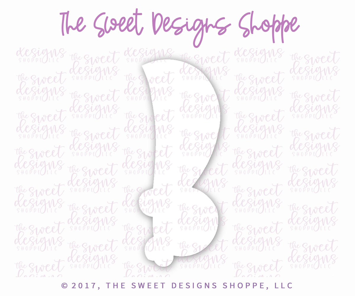 Cookie Cutters - Pirate Sword - Cookie Cutter - The Sweet Designs Shoppe - TSDS - - ALL,beach,Cookie Cutter,Fantasy,Miscellaneous,Promocode,STL,summer,under the sea
