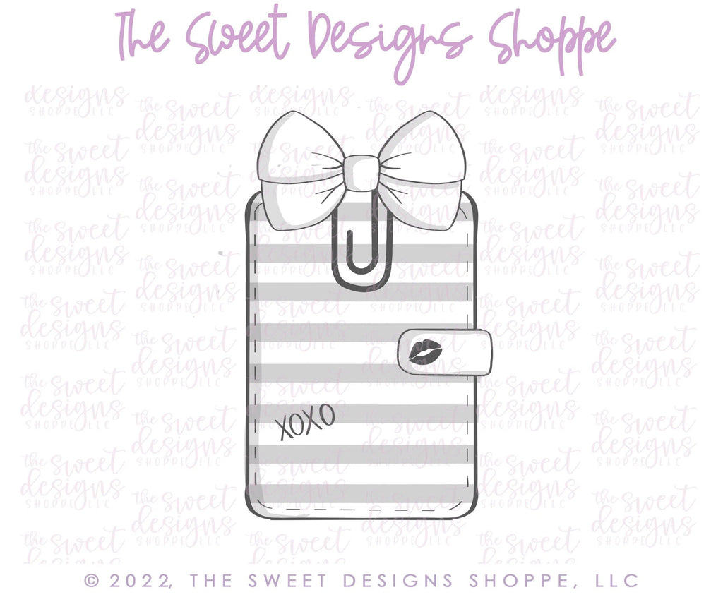 Cookie Cutters - Planner with Clip Bow - Cookie Cutter - The Sweet Designs Shoppe - TSDS - - ALL,back to school,books,Cookie Cutter,Lady Milk Stache,Lady MilkStache,LadyMilkStache,planner,Promocode,School,School / Graduation,school supplies,teacher