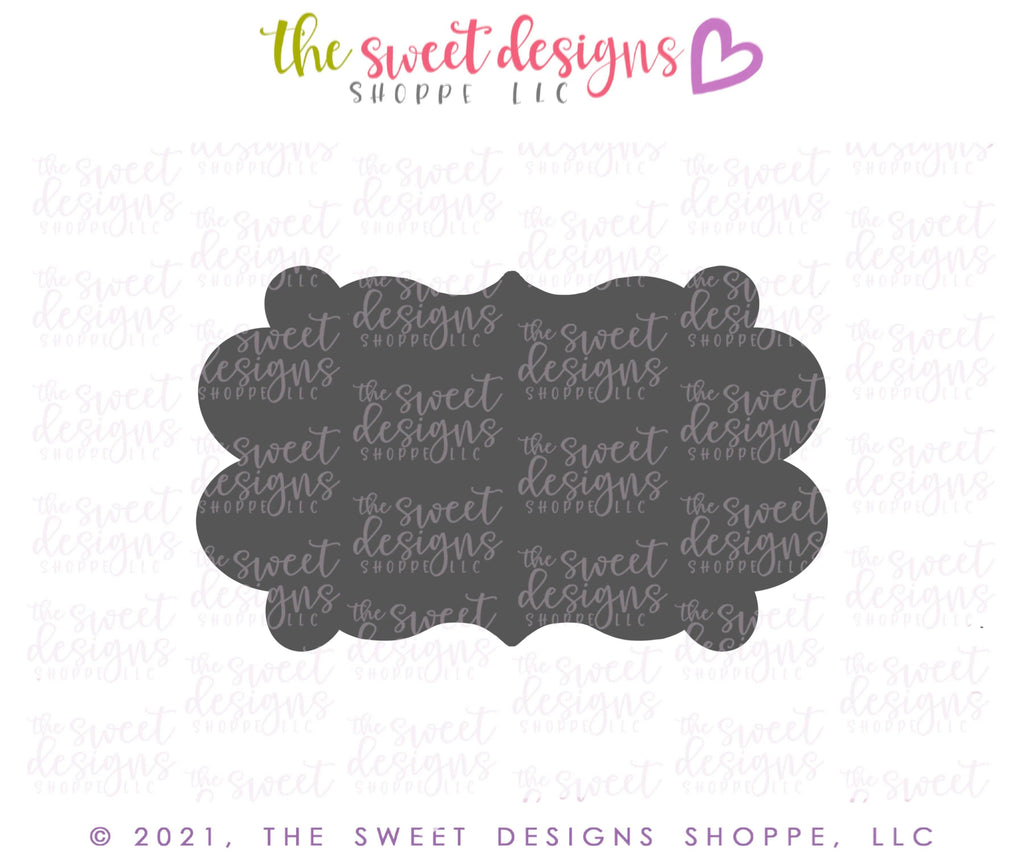 Cookie Cutters - Plaque Four- Cookie Cutter - The Sweet Designs Shoppe - - ALL, Cookie Cutter, Customize, Plaque, Promocode