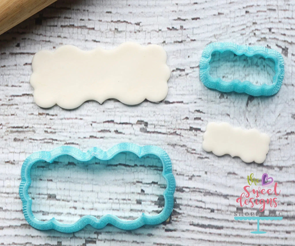 Cookie Cutters - Plaque One Long v2- Cookie Cutter - The Sweet Designs Shoppe - TSDS - - ALL,Cookie Cutter,Customize,Plaque,Promocode