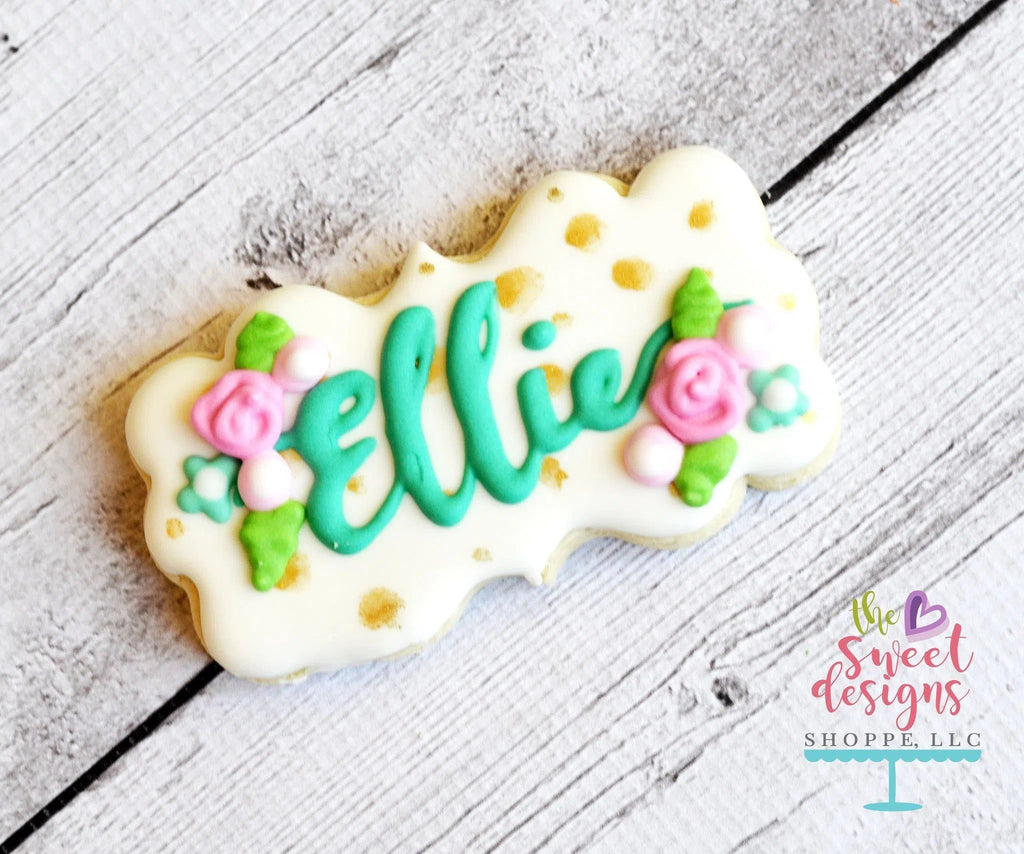 Cookie Cutters - Plaque One Long v2- Cookie Cutter - The Sweet Designs Shoppe - TSDS - - ALL,Cookie Cutter,Customize,Plaque,Promocode