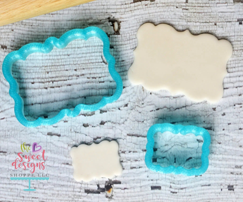 Cookie Cutters - Plaque One Rectangular v2- Cookie Cutter - The Sweet Designs Shoppe - - ALL, Cookie Cutter, Customize, Plaque, Promocode