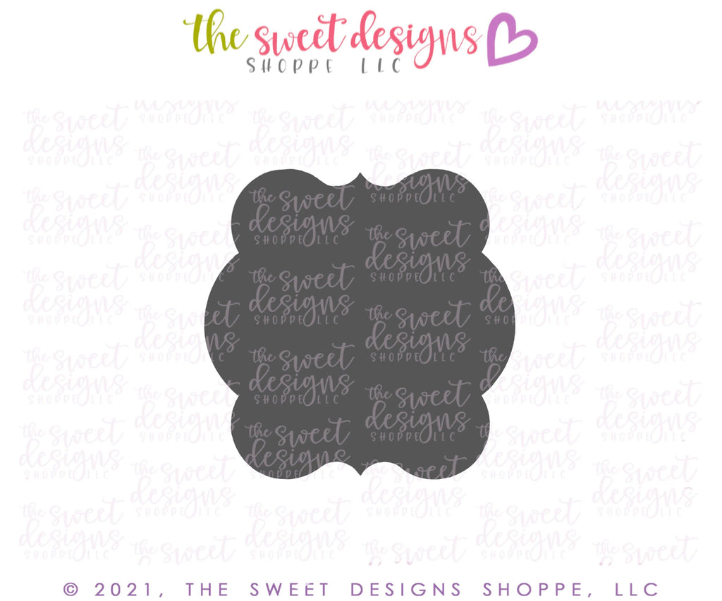 Cookie Cutters - Plaque Seven- Cookie Cutter - The Sweet Designs Shoppe - - ALL, Bow, Bunting, Christmas, Christmas / Winter, Cookie Cutter, cookie cutters, Customize, Plaque, Promocode