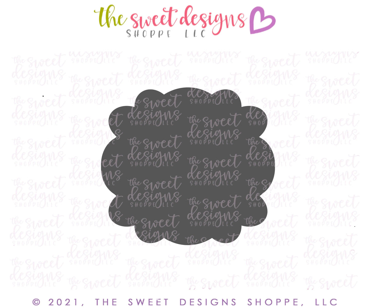 Cookie Cutters - Plaque Three Square v2 - Cookie Cutter - The Sweet Designs Shoppe - TSDS - - ALL,Baby,Baby / Kids,Birthday,Cookie Cutter,Easter,Easter / Spring,mother,Mothers Day,Plaque,Plaques,PLAQUES HANDLETTERING,Promocode,STL,valentine,Valentines,Wedding,Wedding Favors