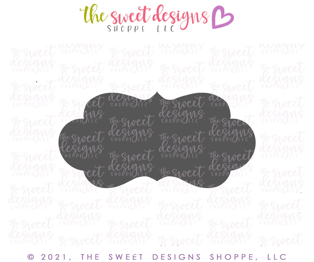 Cookie Cutters - Plaque Two Long v2- Cookie Cutter - The Sweet Designs Shoppe - - ALL, Cookie Cutter, Customize, Plaque, Promocode, Woodland