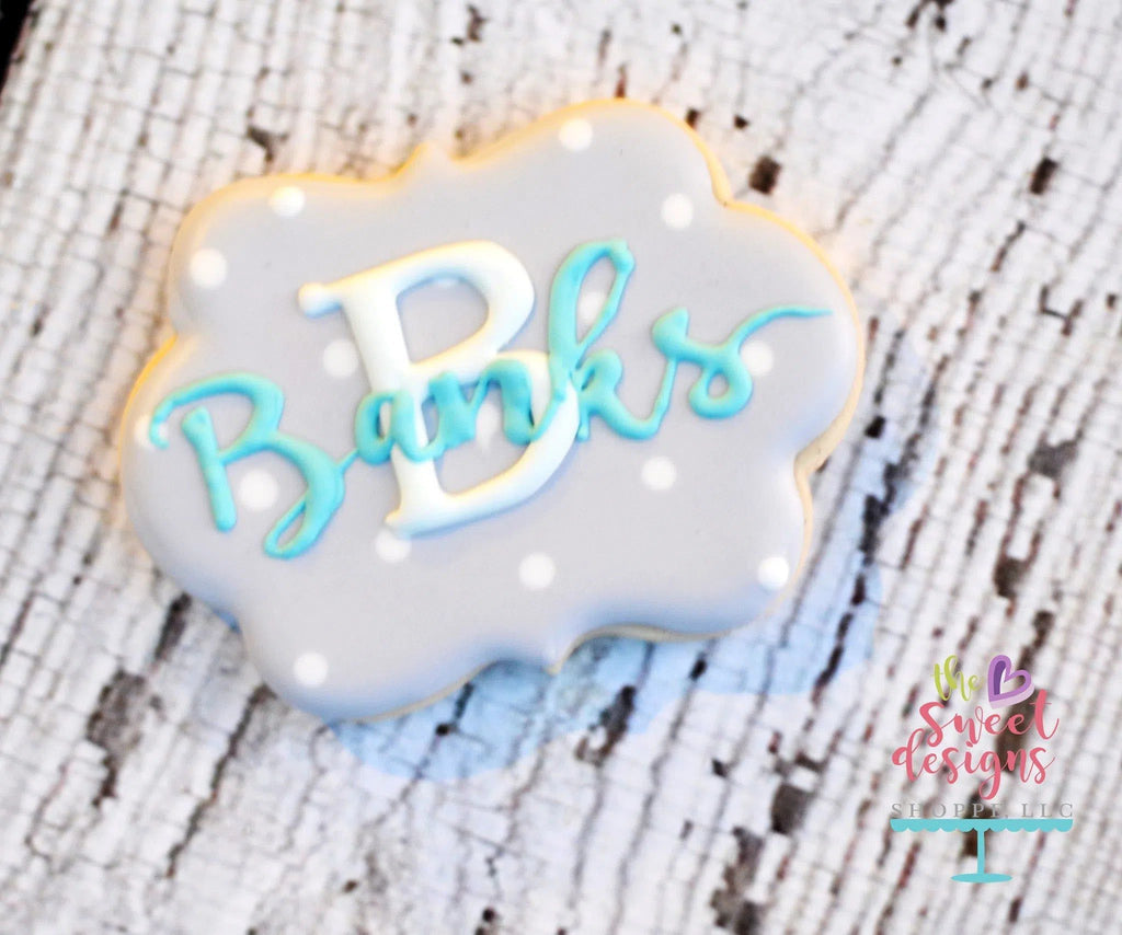 Cookie Cutters - Plaque Two Rectangular v2- Cookie Cutter - The Sweet Designs Shoppe - TSDS - - ALL,Cookie Cutter,Customize,Plaque,Promocode