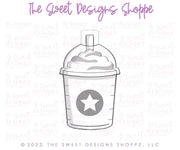 Cookie Cutters - Plastic Coffee Cup with Straw - Cookie Cutter - The Sweet Designs Shoppe - TSDS - - ALL,beverage,Coffee,Cookie Cutter,Food,Food & Beverages,Food and Beverage,Promocode,sips,starbucks,Valentines