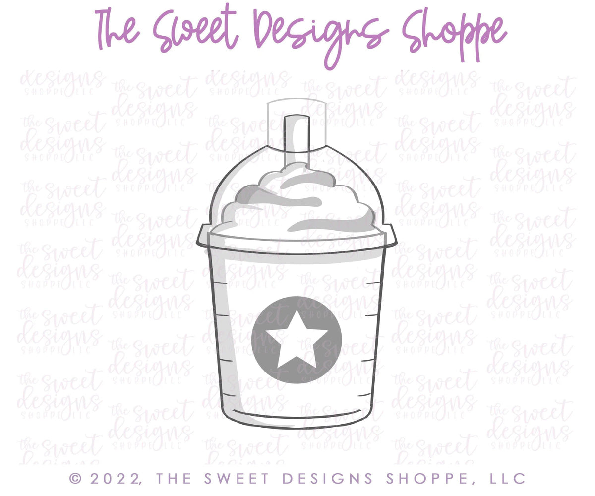 Cookie Cutters - Plastic Coffee Cup with Straw - Cookie Cutter - The Sweet Designs Shoppe - TSDS - - ALL,beverage,Coffee,Cookie Cutter,Food,Food & Beverages,Food and Beverage,Promocode,sips,starbucks,Valentines