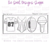 Cookie Cutters - Player & Singer Love Cookie Cutters Set - Set of 4 - Cookie Cutters - The Sweet Designs Shoppe - TSDS - - ALL,Cookie Cutter,Mini Sets,Promocode,regular sets,set,sport,sports,Taylor Swift,valentine,valentines