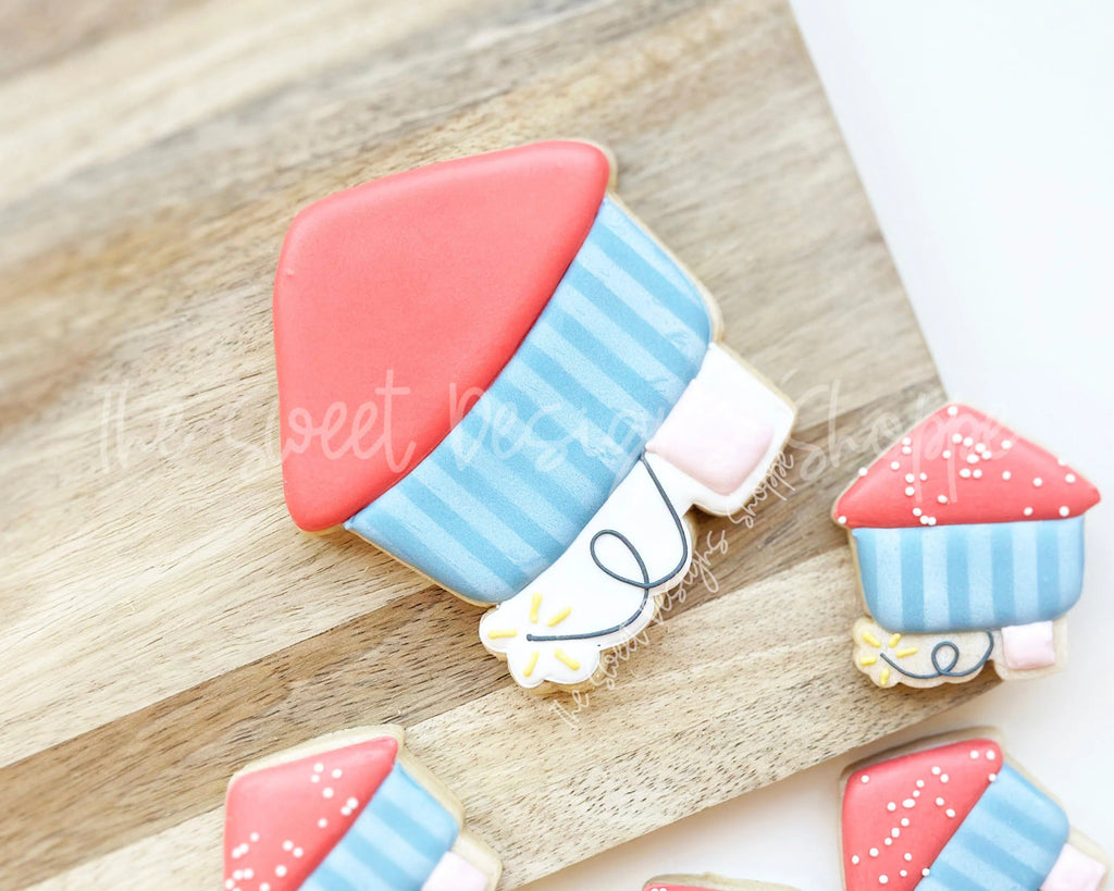 Cookie Cutters - Plump Firecracker - Cookie Cutter - The Sweet Designs Shoppe - TSDS - - 4th,4th July,4th of July,ALL,America,Cookie Cutter,fireworks,fourth of July,Independence,Miscellaneous,New Year,patriotic,Promocode,STL,USA