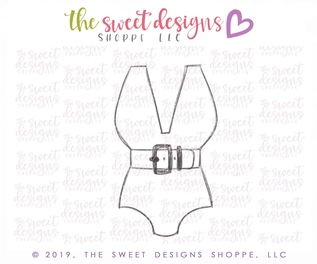 Cookie Cutters - Plunge V-Neck Swimsuit - Cookie Cutter - Sweet Designs Shoppe - - ALL, bathing suit, beach, Clothing / Accessories, Cookie Cutter, pool, Promocode, Summer, swimming, vacation