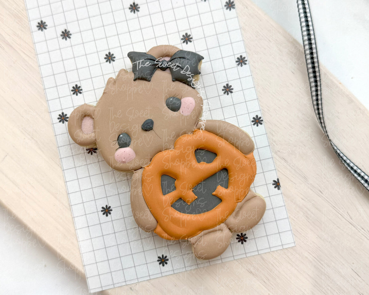 Cookie Cutters - Plush Batty Halloween Bear - Cookie Cutter - The Sweet Designs Shoppe - TSDS - - ALL,Animals,Animals and Insects,Cookie Cutter,halloween,Promocode,STL