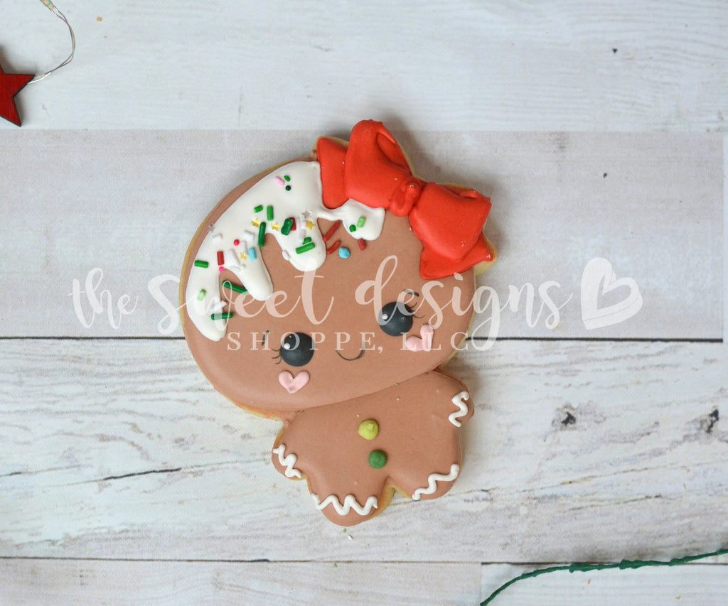 Cookie Cutters - Plush Gingergirl - Cookie Cutter - The Sweet Designs Shoppe - TSDS - - ALL,Christmas,Christmas / Winter,Cookie Cutter,Food,Food & Beverages,Ginger boy,ginger bread,Ginger girl,gingerbread,gingerbread man,Promocode,STL,Sweets