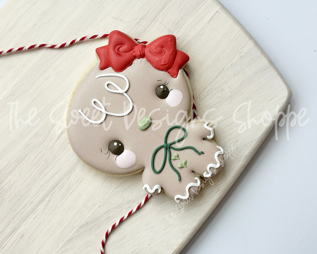 Cookie Cutters - Plush Gingergirl - Cookie Cutter - The Sweet Designs Shoppe - TSDS - - ALL,Christmas,Christmas / Winter,Cookie Cutter,Food,Food & Beverages,Ginger boy,ginger bread,Ginger girl,gingerbread,gingerbread man,Promocode,STL,Sweets