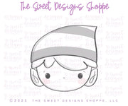 Cookie Cutters - Pointed Hat Boy Elf Face - Cookie Cutter - The Sweet Designs Shoppe - TSDS - - advent,ALL,boy elf face,Christmas,Christmas / Winter,Christmas Cookies,Cookie Cutter,elf face,modern,pointed hat elf face,Promocode,STL