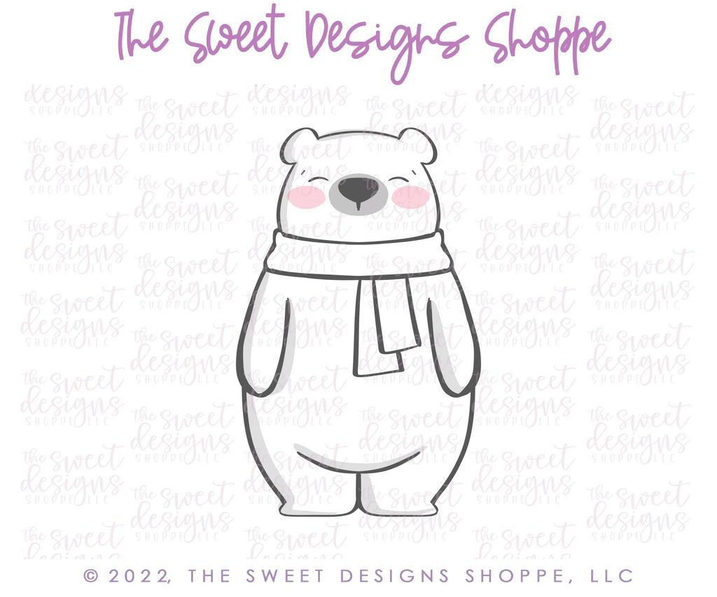 Cookie Cutters - Polar Bear - Cookie Cutter - Sweet Designs Shoppe - - ALL, Animal, Animals, Bear, Cookie Cutter, kids, Promocode, valentine, valentines