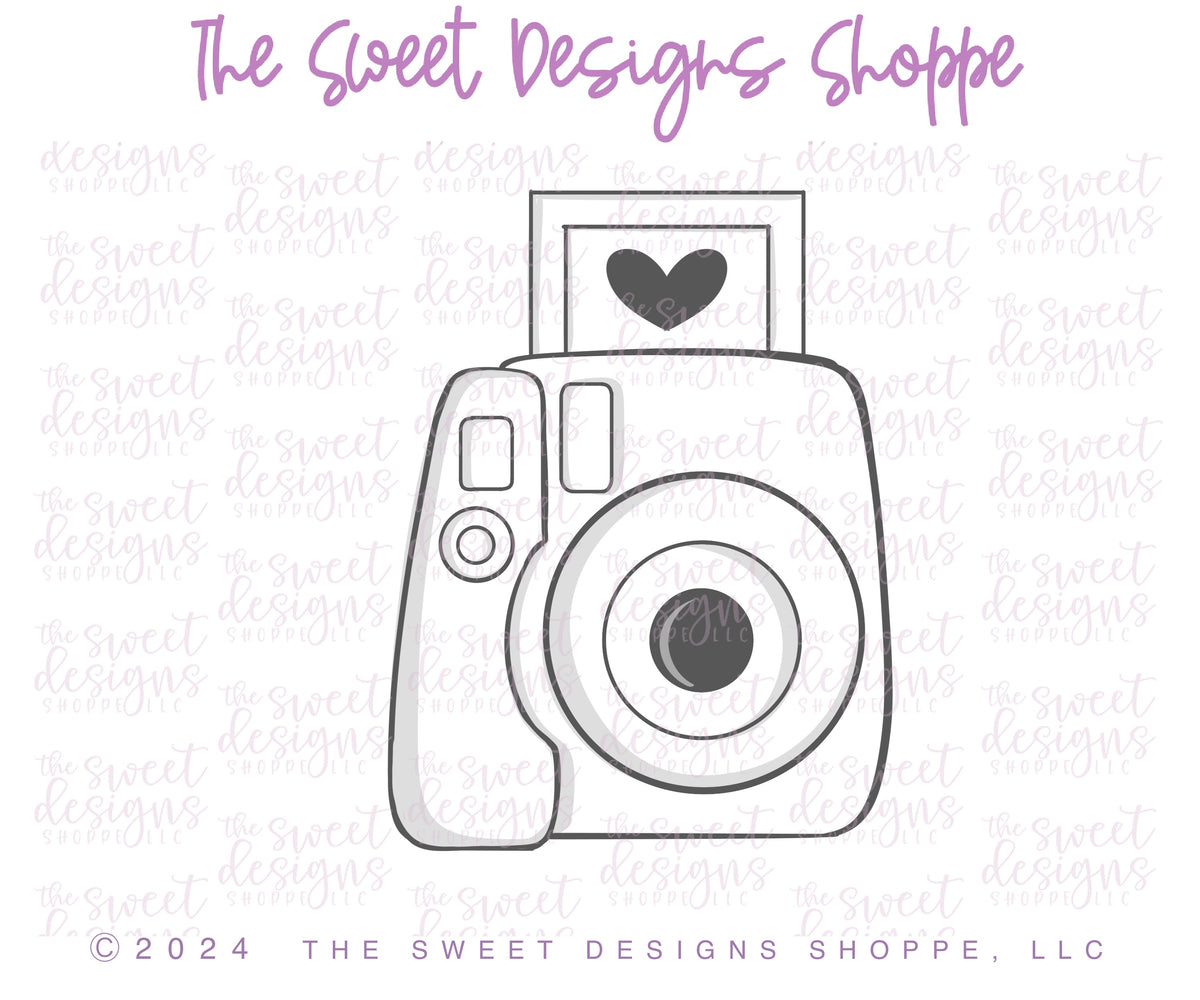 Cookie Cutters - Polaroid Modern Camera - Cookie Cutter - The Sweet Designs Shoppe - TSDS - - ALL,camara,camera,Cookie Cutter,Love,Miscellaneous,Polaroid Camara,Polaroid Modern Camera,Promocode,STL,valenteine,valentine,Valentines,Valentines 2026