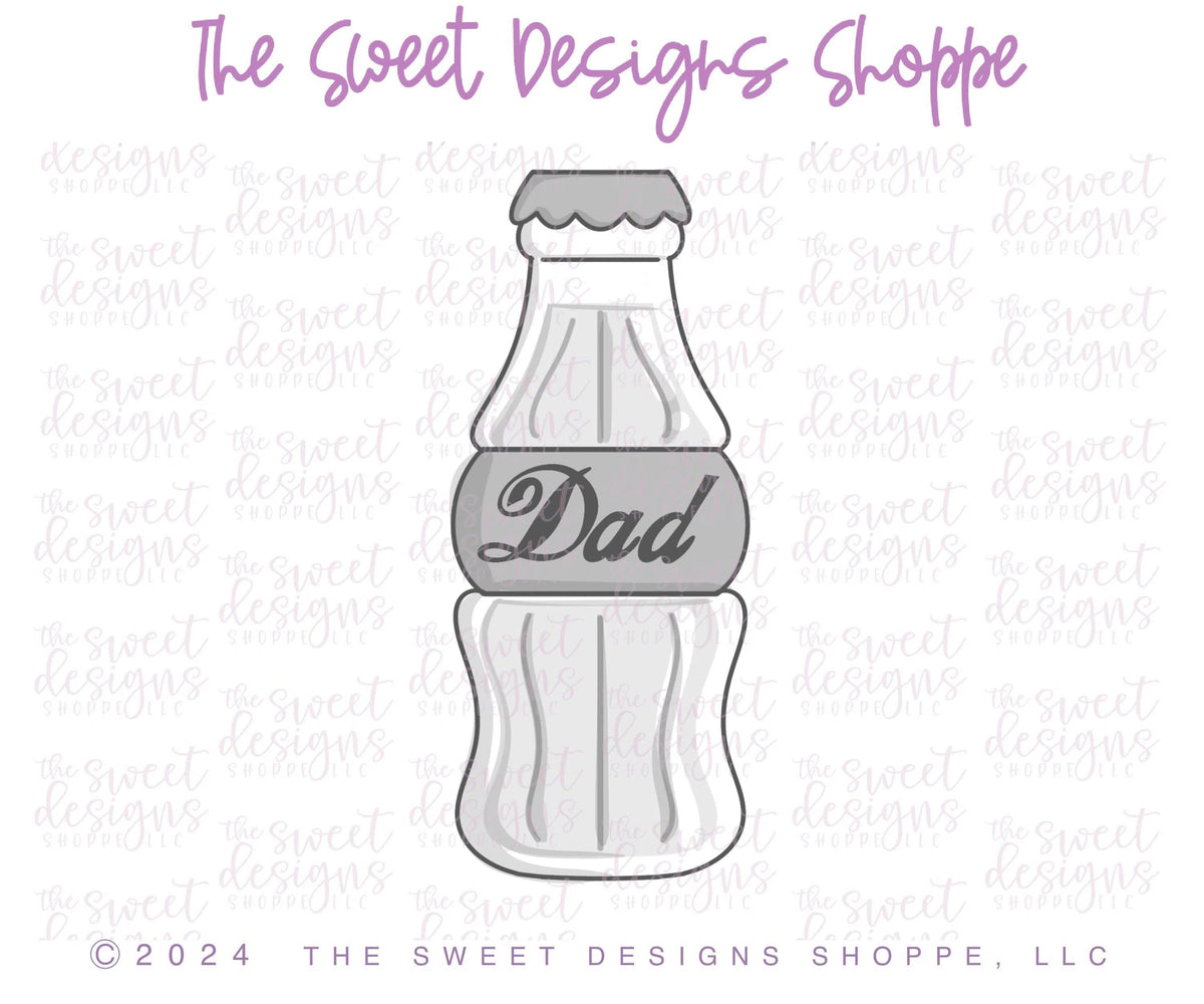 Cookie Cutters - POP's Soda - Cookie Cutter - The Sweet Designs Shoppe - TSDS - - ALL,Cookie Cutter,dad,drink,Father,Fathers Day,Food,Food and Beverage,Food beverages,grandfather,Promocode,STL,valentine,valentines