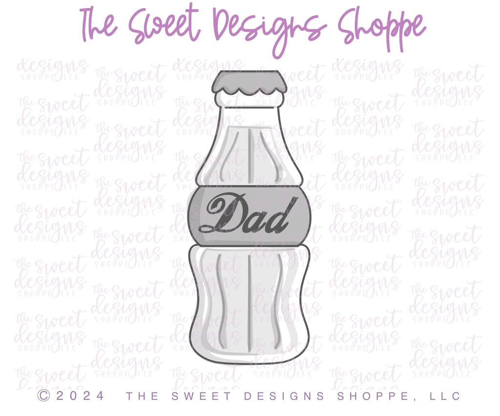 Cookie Cutters - POP's Soda - Cookie Cutter - The Sweet Designs Shoppe - TSDS - - ALL,Cookie Cutter,dad,drink,Father,Fathers Day,Food,Food and Beverage,Food beverages,grandfather,Promocode,STL,valentine,valentines